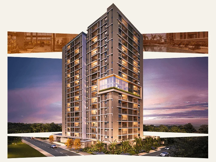 Perspectiva ilustrativa de Apoema Residence