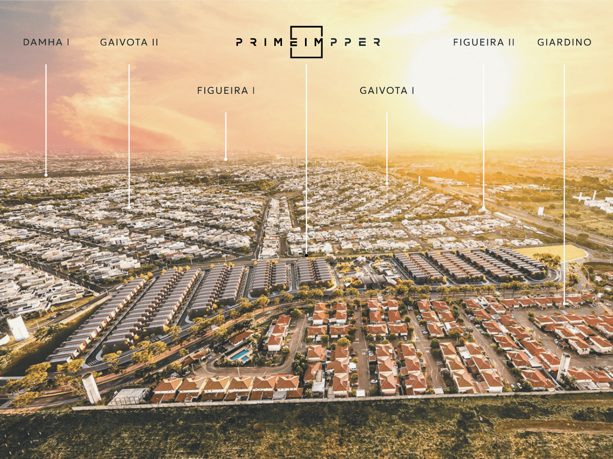 Mapa ilustrando a localização do Prime by Impper na Zona Leste, próximo aos Damhas e à Represa
